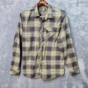 ONeill XXL Flannel Shirt Mens‎ Long Sleeve Button Up Plaid Casual Top